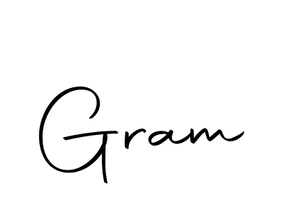 Make a beautiful signature design for name Gram. With this signature (Autography-DOLnW) style, you can create a handwritten signature for free. Gram signature style 10 images and pictures png