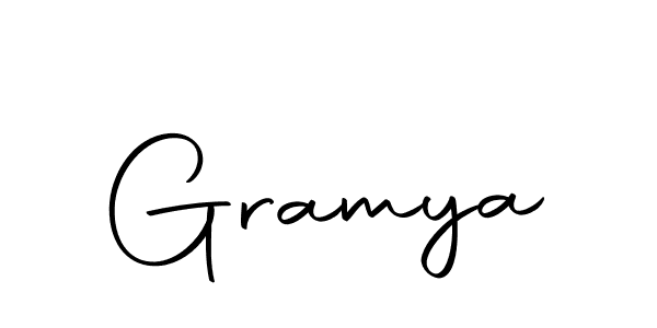 Create a beautiful signature design for name Gramya. With this signature (Autography-DOLnW) fonts, you can make a handwritten signature for free. Gramya signature style 10 images and pictures png