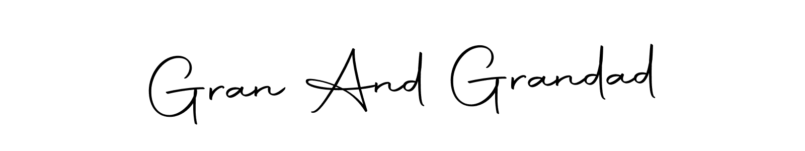 You should practise on your own different ways (Autography-DOLnW) to write your name (Gran And Grandad) in signature. don't let someone else do it for you. Gran And Grandad signature style 10 images and pictures png