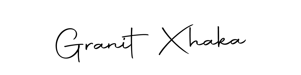 Use a signature maker to create a handwritten signature online. With this signature software, you can design (Autography-DOLnW) your own signature for name Granit Xhaka. Granit Xhaka signature style 10 images and pictures png