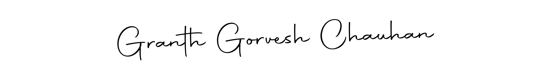 This is the best signature style for the Granth Gorvesh Chauhan name. Also you like these signature font (Autography-DOLnW). Mix name signature. Granth Gorvesh Chauhan signature style 10 images and pictures png