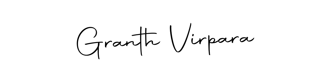 Granth Virpara stylish signature style. Best Handwritten Sign (Autography-DOLnW) for my name. Handwritten Signature Collection Ideas for my name Granth Virpara. Granth Virpara signature style 10 images and pictures png