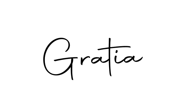 How to make Gratia signature? Autography-DOLnW is a professional autograph style. Create handwritten signature for Gratia name. Gratia signature style 10 images and pictures png