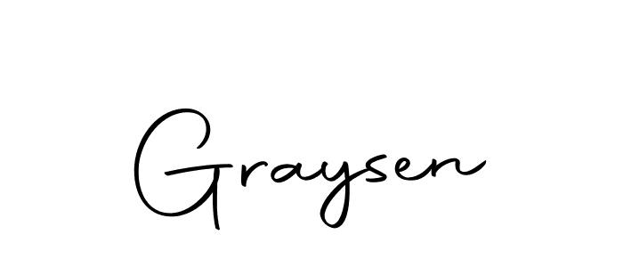 Make a beautiful signature design for name Graysen. With this signature (Autography-DOLnW) style, you can create a handwritten signature for free. Graysen signature style 10 images and pictures png