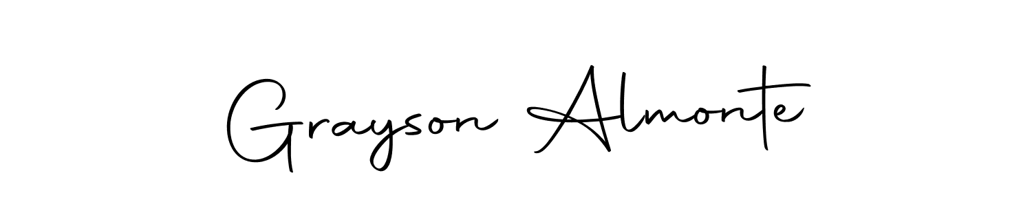 Also we have Grayson Almonte name is the best signature style. Create professional handwritten signature collection using Autography-DOLnW autograph style. Grayson Almonte signature style 10 images and pictures png