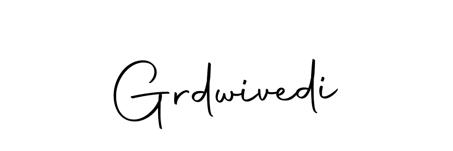 Create a beautiful signature design for name Grdwivedi. With this signature (Autography-DOLnW) fonts, you can make a handwritten signature for free. Grdwivedi signature style 10 images and pictures png