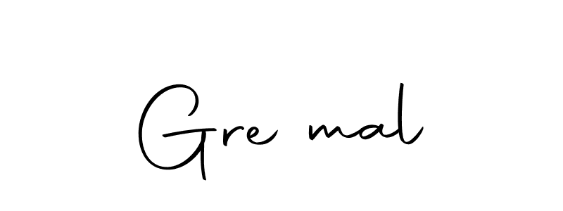 How to make Grečmal name signature. Use Autography-DOLnW style for creating short signs online. This is the latest handwritten sign. Grečmal signature style 10 images and pictures png