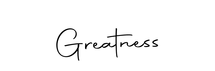 Make a beautiful signature design for name Greatness. With this signature (Autography-DOLnW) style, you can create a handwritten signature for free. Greatness signature style 10 images and pictures png