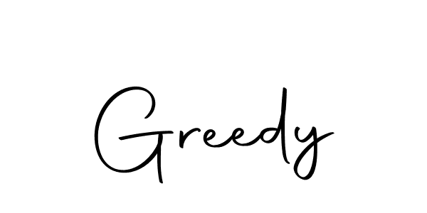 How to make Greedy signature? Autography-DOLnW is a professional autograph style. Create handwritten signature for Greedy name. Greedy signature style 10 images and pictures png