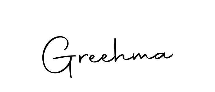Use a signature maker to create a handwritten signature online. With this signature software, you can design (Autography-DOLnW) your own signature for name Greehma. Greehma signature style 10 images and pictures png