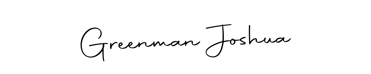 Also we have Greenman Joshua name is the best signature style. Create professional handwritten signature collection using Autography-DOLnW autograph style. Greenman Joshua signature style 10 images and pictures png
