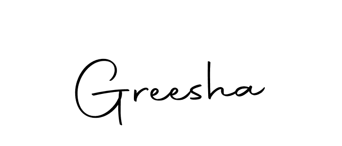 Make a beautiful signature design for name Greesha. Use this online signature maker to create a handwritten signature for free. Greesha signature style 10 images and pictures png