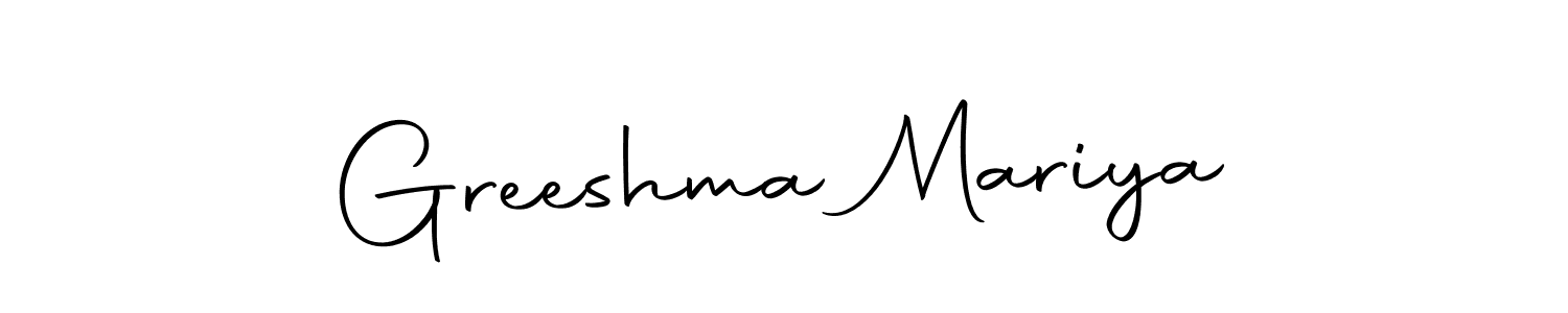 You should practise on your own different ways (Autography-DOLnW) to write your name (Greeshma Mariya) in signature. don't let someone else do it for you. Greeshma Mariya signature style 10 images and pictures png