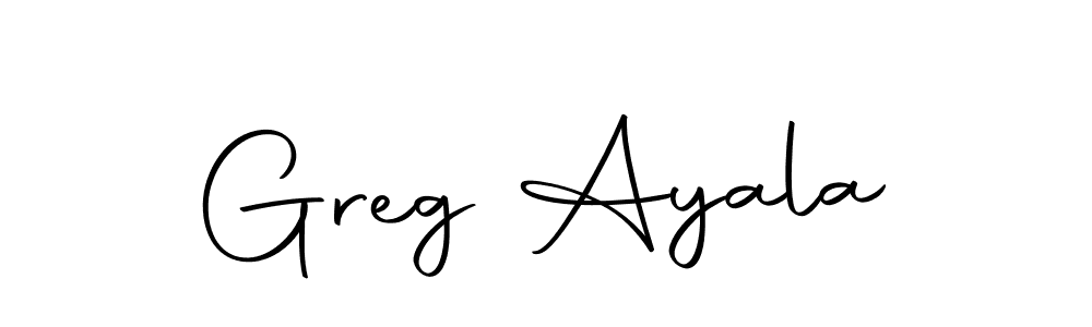 Design your own signature with our free online signature maker. With this signature software, you can create a handwritten (Autography-DOLnW) signature for name Greg Ayala. Greg Ayala signature style 10 images and pictures png