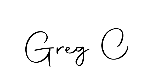 Design your own signature with our free online signature maker. With this signature software, you can create a handwritten (Autography-DOLnW) signature for name Greg C. Greg C signature style 10 images and pictures png