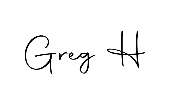 Make a beautiful signature design for name Greg H. With this signature (Autography-DOLnW) style, you can create a handwritten signature for free. Greg H signature style 10 images and pictures png