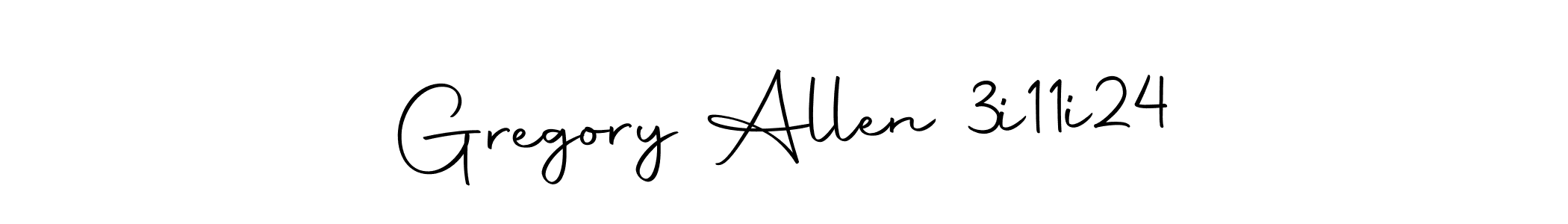 How to make Gregory Allen 3i11i24 signature? Autography-DOLnW is a professional autograph style. Create handwritten signature for Gregory Allen 3i11i24 name. Gregory Allen 3i11i24 signature style 10 images and pictures png