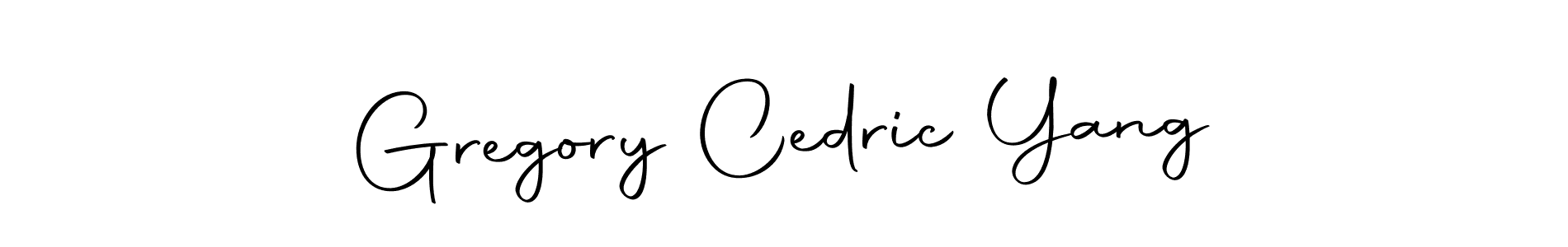 Design your own signature with our free online signature maker. With this signature software, you can create a handwritten (Autography-DOLnW) signature for name Gregory Cedric Yang. Gregory Cedric Yang signature style 10 images and pictures png