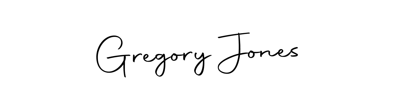 You should practise on your own different ways (Autography-DOLnW) to write your name (Gregory Jones) in signature. don't let someone else do it for you. Gregory Jones signature style 10 images and pictures png