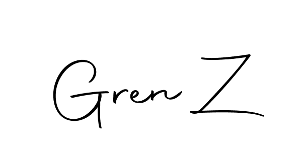 The best way (Autography-DOLnW) to make a short signature is to pick only two or three words in your name. The name Gren Z include a total of six letters. For converting this name. Gren Z signature style 10 images and pictures png