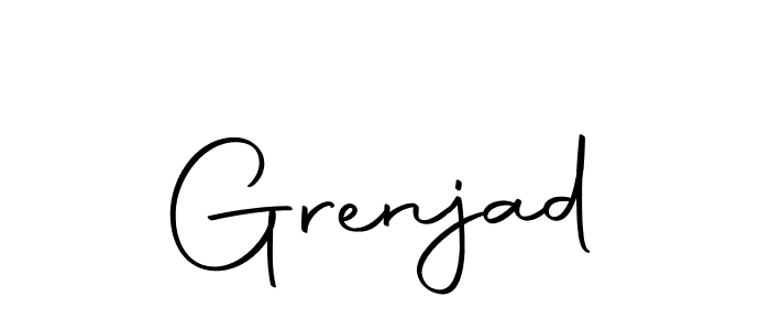 You should practise on your own different ways (Autography-DOLnW) to write your name (Grenjad) in signature. don't let someone else do it for you. Grenjad signature style 10 images and pictures png