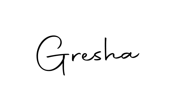 if you are searching for the best signature style for your name Gresha. so please give up your signature search. here we have designed multiple signature styles  using Autography-DOLnW. Gresha signature style 10 images and pictures png