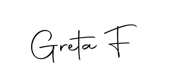 Greta F stylish signature style. Best Handwritten Sign (Autography-DOLnW) for my name. Handwritten Signature Collection Ideas for my name Greta F. Greta F signature style 10 images and pictures png