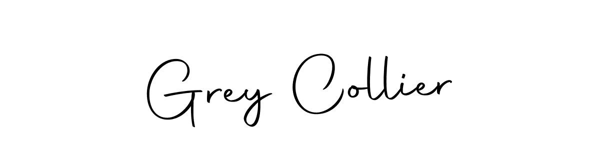 How to make Grey Collier name signature. Use Autography-DOLnW style for creating short signs online. This is the latest handwritten sign. Grey Collier signature style 10 images and pictures png