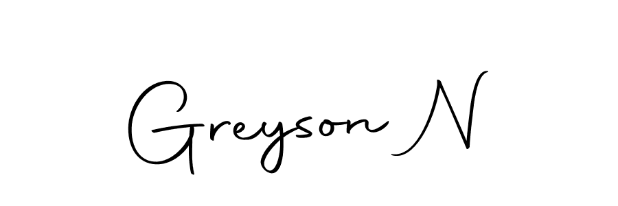 The best way (Autography-DOLnW) to make a short signature is to pick only two or three words in your name. The name Greyson N include a total of six letters. For converting this name. Greyson N signature style 10 images and pictures png