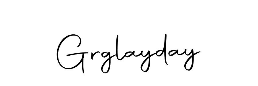 Design your own signature with our free online signature maker. With this signature software, you can create a handwritten (Autography-DOLnW) signature for name Grglayday. Grglayday signature style 10 images and pictures png