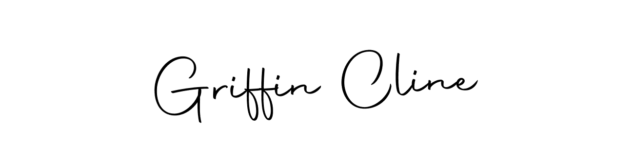 How to make Griffin Cline name signature. Use Autography-DOLnW style for creating short signs online. This is the latest handwritten sign. Griffin Cline signature style 10 images and pictures png