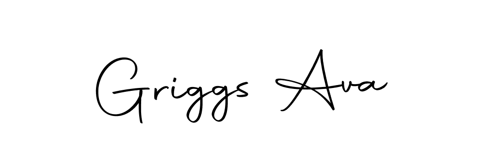 Design your own signature with our free online signature maker. With this signature software, you can create a handwritten (Autography-DOLnW) signature for name Griggs Ava. Griggs Ava signature style 10 images and pictures png