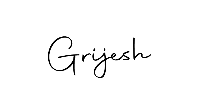 Use a signature maker to create a handwritten signature online. With this signature software, you can design (Autography-DOLnW) your own signature for name Grijesh. Grijesh signature style 10 images and pictures png