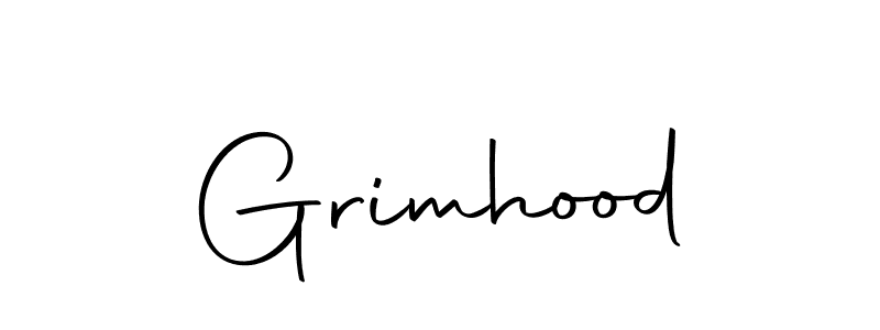 Grimhood stylish signature style. Best Handwritten Sign (Autography-DOLnW) for my name. Handwritten Signature Collection Ideas for my name Grimhood. Grimhood signature style 10 images and pictures png