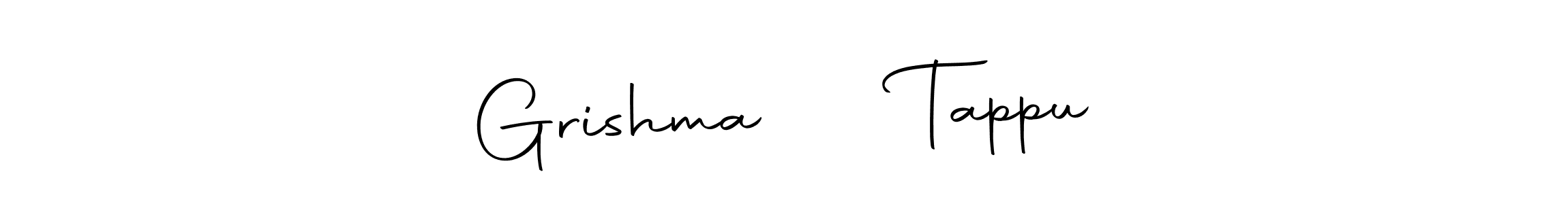 Also we have Grishma ♡ᥫ᭡ Tappu name is the best signature style. Create professional handwritten signature collection using Autography-DOLnW autograph style. Grishma ♡ᥫ᭡ Tappu signature style 10 images and pictures png