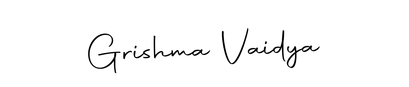 The best way (Autography-DOLnW) to make a short signature is to pick only two or three words in your name. The name Grishma Vaidya include a total of six letters. For converting this name. Grishma Vaidya signature style 10 images and pictures png