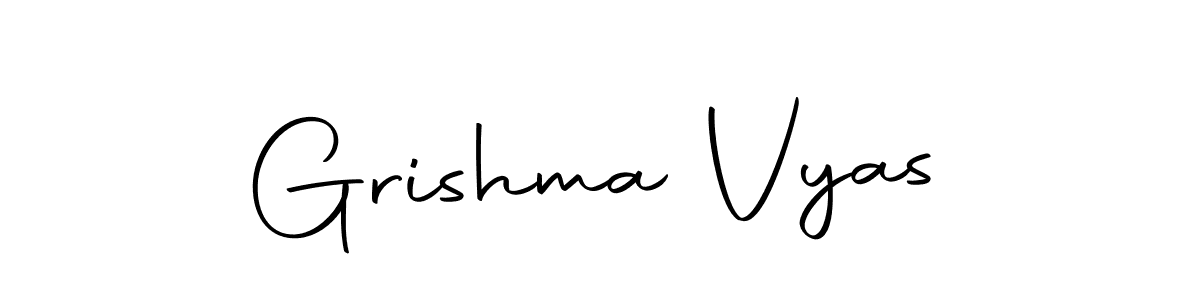 Use a signature maker to create a handwritten signature online. With this signature software, you can design (Autography-DOLnW) your own signature for name Grishma Vyas. Grishma Vyas signature style 10 images and pictures png
