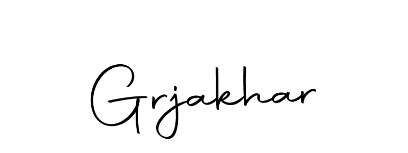 Design your own signature with our free online signature maker. With this signature software, you can create a handwritten (Autography-DOLnW) signature for name Grjakhar. Grjakhar signature style 10 images and pictures png