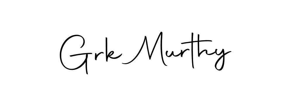 Grk Murthy stylish signature style. Best Handwritten Sign (Autography-DOLnW) for my name. Handwritten Signature Collection Ideas for my name Grk Murthy. Grk Murthy signature style 10 images and pictures png