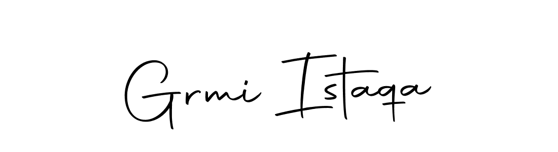 You should practise on your own different ways (Autography-DOLnW) to write your name (Grmi Istaqa) in signature. don't let someone else do it for you. Grmi Istaqa signature style 10 images and pictures png