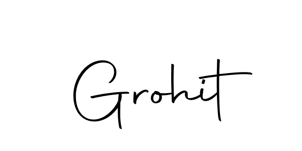 You should practise on your own different ways (Autography-DOLnW) to write your name (Grohit) in signature. don't let someone else do it for you. Grohit signature style 10 images and pictures png
