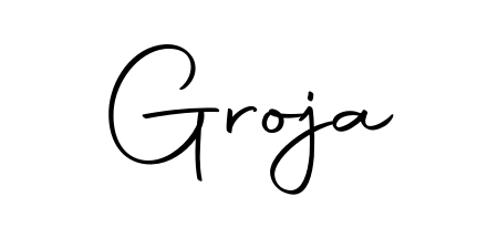 Master the art of signing with Groja written in fluent Autography-DOLnW script. A great template to practice and refine your handwriting. Groja signature style 10 images and pictures png
