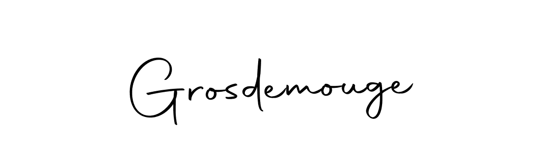 Design your own signature with our free online signature maker. With this signature software, you can create a handwritten (Autography-DOLnW) signature for name Grosdemouge. Grosdemouge signature style 10 images and pictures png