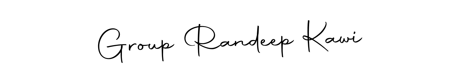 How to make Group Randeep Kawi name signature. Use Autography-DOLnW style for creating short signs online. This is the latest handwritten sign. Group Randeep Kawi signature style 10 images and pictures png