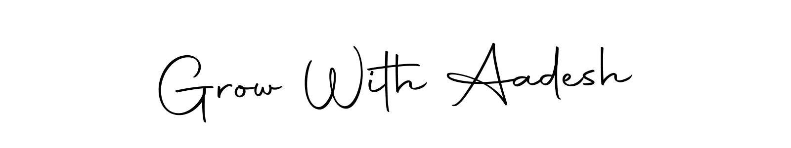 if you are searching for the best signature style for your name Grow With Aadesh. so please give up your signature search. here we have designed multiple signature styles  using Autography-DOLnW. Grow With Aadesh signature style 10 images and pictures png