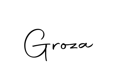 Use a signature maker to create a handwritten signature online. With this signature software, you can design (Autography-DOLnW) your own signature for name Groza. Groza signature style 10 images and pictures png