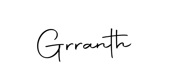 Use a signature maker to create a handwritten signature online. With this signature software, you can design (Autography-DOLnW) your own signature for name Grranth. Grranth signature style 10 images and pictures png