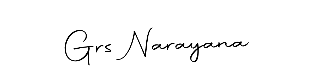 Make a beautiful signature design for name Grs Narayana. Use this online signature maker to create a handwritten signature for free. Grs Narayana signature style 10 images and pictures png