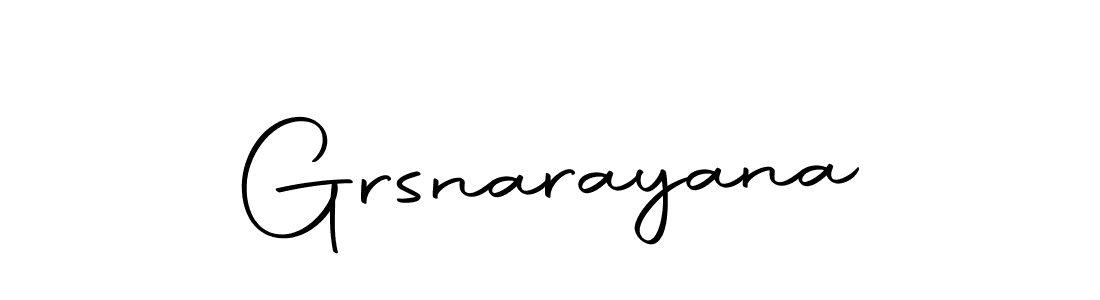 How to make Grsnarayana signature? Autography-DOLnW is a professional autograph style. Create handwritten signature for Grsnarayana name. Grsnarayana signature style 10 images and pictures png