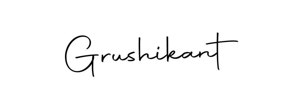 Create a beautiful signature design for name Grushikant. With this signature (Autography-DOLnW) fonts, you can make a handwritten signature for free. Grushikant signature style 10 images and pictures png